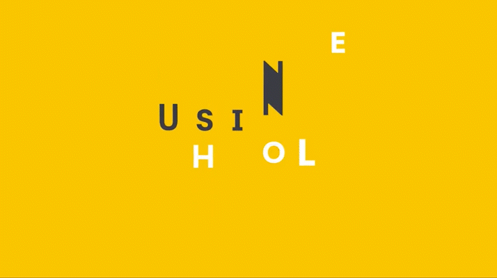 Animated Business Schooled typographic identity