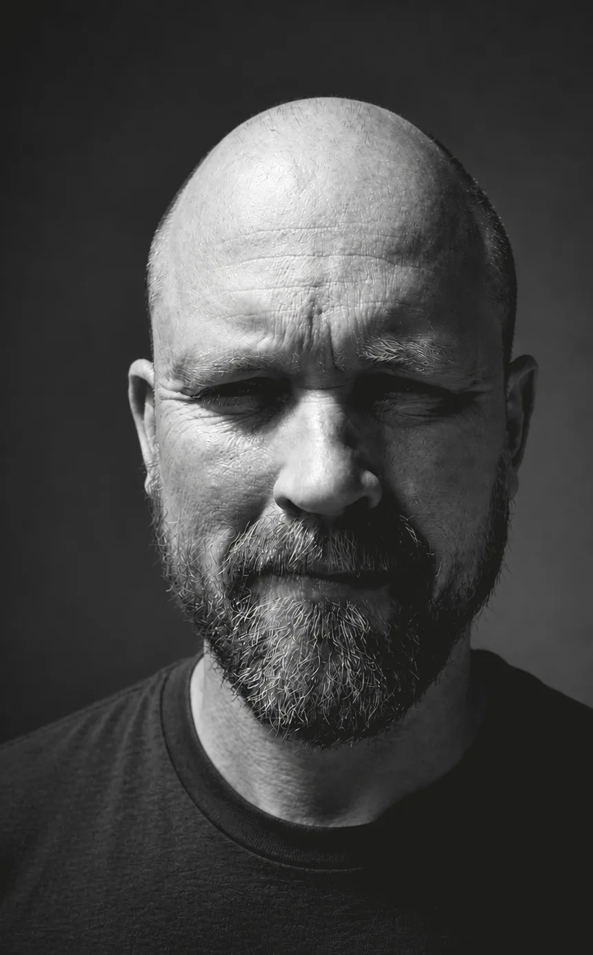 Black-and-white portrait of Max Pfennighaus