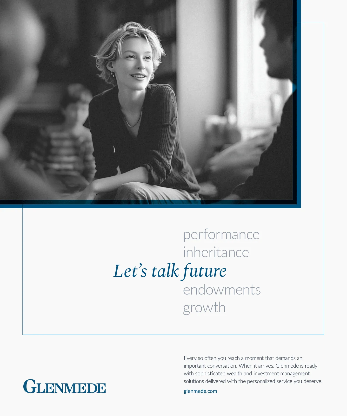 Finished Glenmede Family print advertisement