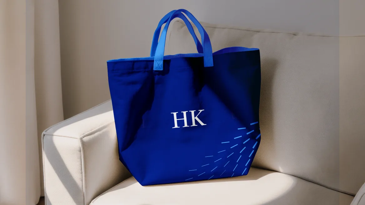Blue Holland & Knight tote bag