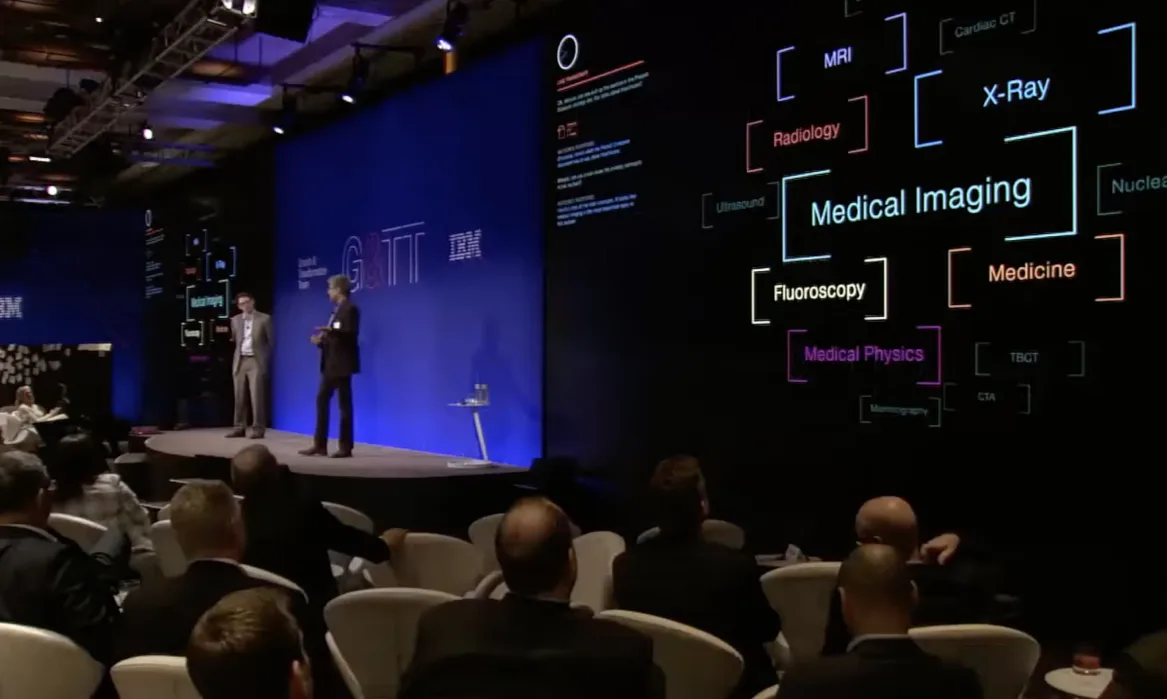 IBM Watson decision experience demonstrated during a live executive presentation