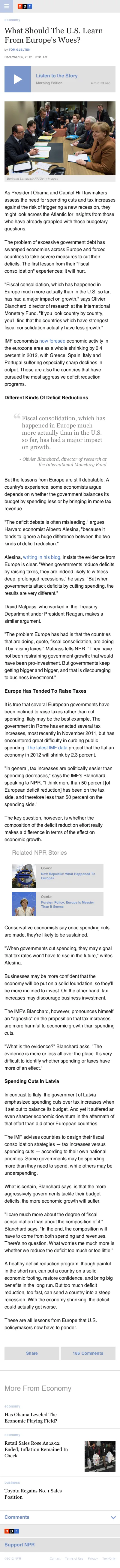 NPR story page on mobile