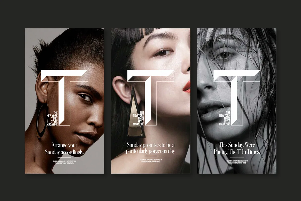 T Magazine campaign shown across fashion imagery and launch materials