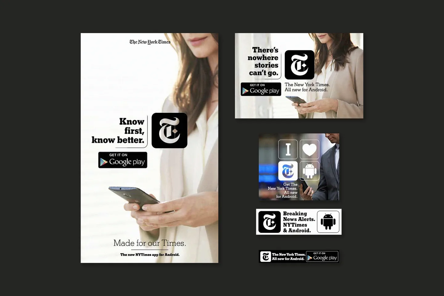 New York Times Android app campaign