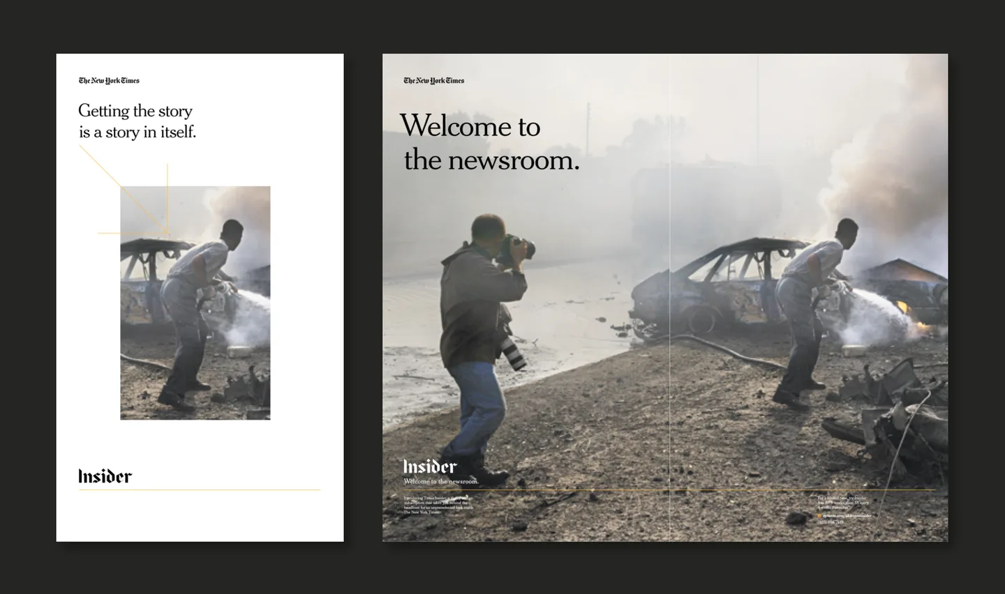 NYT Insider print and magazine campaign examples