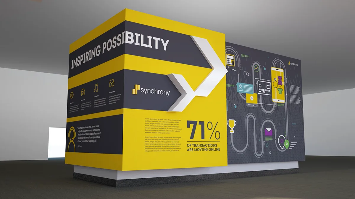 Synchrony environmental design and brand materials