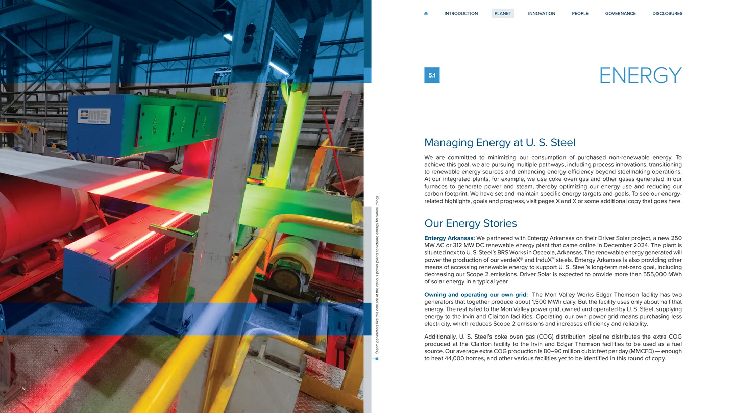 U. S. Steel ESG concept page 15