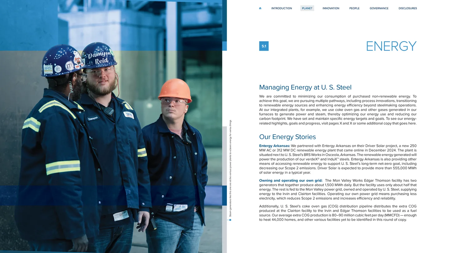 U. S. Steel ESG concept page 16